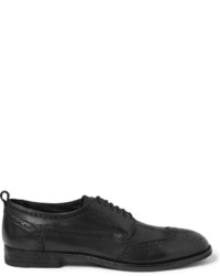 Черные кожаные броги от Alexander McQueen