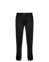 Женские черные кожаные брюки-галифе от Ann Demeulemeester