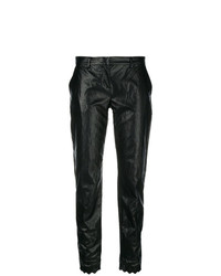 Женские черные кожаные брюки-галифе от Philosophy di Lorenzo Serafini