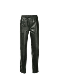 Женские черные кожаные брюки-галифе от Sylvie Schimmel