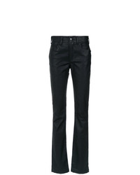 Женские черные кожаные брюки-галифе от Tufi Duek
