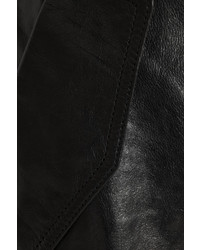 Черные кожаные брюки-кюлоты от Acne Studios