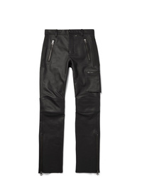 Черные кожаные брюки чинос от Acne Studios