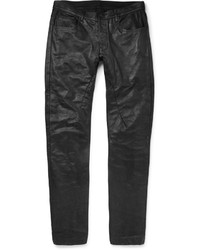 Черные кожаные брюки чинос от Rick Owens