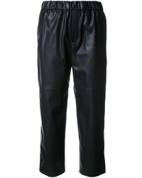 Женские черные кожаные брюки от ASTRAET