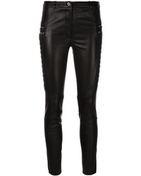 Женские черные кожаные брюки от Drome