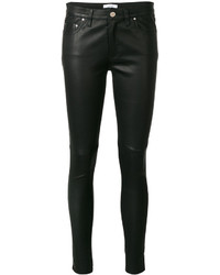 Женские черные кожаные брюки от IRO