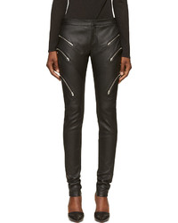 Женские черные кожаные брюки от Jay Ahr