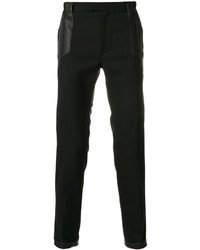 Мужские черные кожаные брюки от Les Hommes