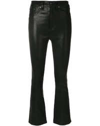 Женские черные кожаные брюки от Rag & Bone