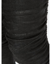 Женские черные кожаные брюки от Ilaria Nistri