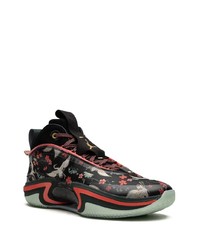 Мужские черные кожаные высокие кеды от Jordan