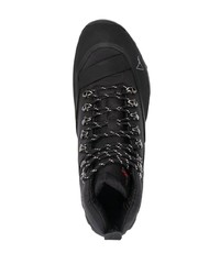 Мужские черные кожаные высокие кеды от Roa