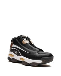 Мужские черные кожаные высокие кеды от Reebok