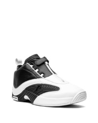 Мужские черные кожаные высокие кеды от Reebok