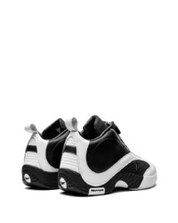 Мужские черные кожаные высокие кеды от Reebok