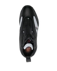 Мужские черные кожаные высокие кеды от Reebok