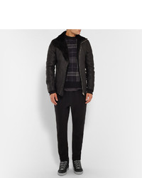 Мужские черные кожаные высокие кеды от Balenciaga