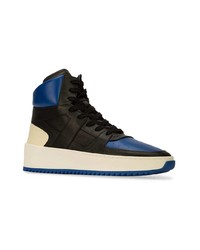 Мужские черные кожаные высокие кеды от Fear Of God