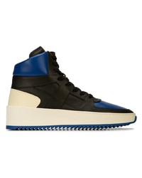 Мужские черные кожаные высокие кеды от Fear Of God