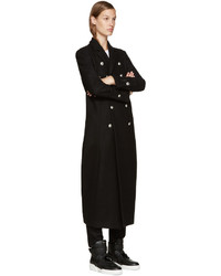 Женские черные кожаные высокие кеды от Versace