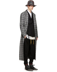 Мужские черные кожаные высокие кеды от J.W.Anderson