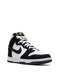 Мужские черные кожаные высокие кеды от Nike