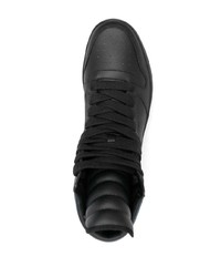 Мужские черные кожаные высокие кеды от Tommy Jeans