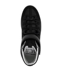 Мужские черные кожаные высокие кеды от Pierre Hardy