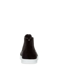 Мужские черные кожаные высокие кеды от Fendi