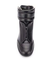 Мужские черные кожаные высокие кеды от Maison Margiela