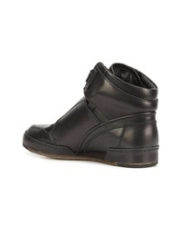 Мужские черные кожаные высокие кеды от Hender Scheme