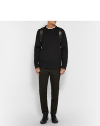 Мужские черные кожаные высокие кеды от Balenciaga