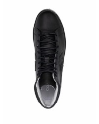 Мужские черные кожаные высокие кеды от Converse