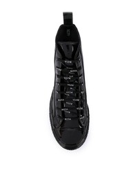 Мужские черные кожаные высокие кеды от Valentino Garavani