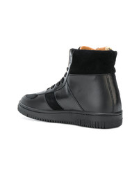 Мужские черные кожаные высокие кеды от Marc Jacobs