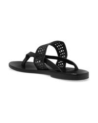 Черные кожаные вьетнамки от Ancient Greek Sandals