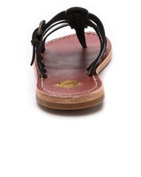 Черные кожаные гладиаторы от Hudson