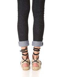 Черные кожаные гладиаторы от Soludos