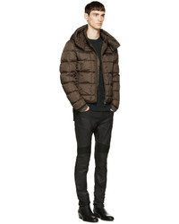 Мужские черные кожаные джинсы от Belstaff