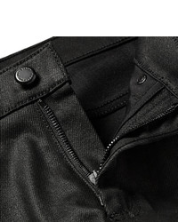 Мужские черные кожаные джинсы от Belstaff