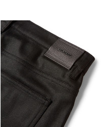 Мужские черные кожаные джинсы от Belstaff