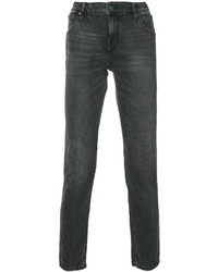 Мужские черные кожаные джинсы от CK Calvin Klein