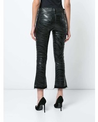 Женские черные кожаные джинсы от RtA