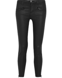 Женские черные кожаные джинсы от Current/Elliott