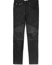 Мужские черные кожаные джинсы от Givenchy