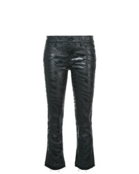 Женские черные кожаные джинсы от RtA
