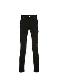 Мужские черные кожаные джинсы от RtA