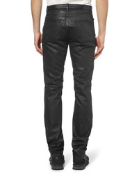 Мужские черные кожаные джинсы от Balenciaga