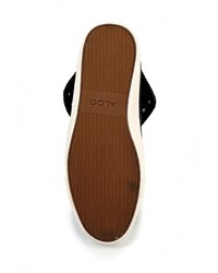 Мужские черные кожаные кеды от Aldo